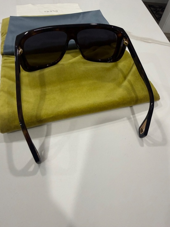 New with receipt Gucci 62mm Shield Aviator main image 8